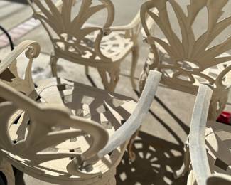 Metal retro garden furniture