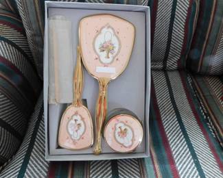 Vintage dresser set.