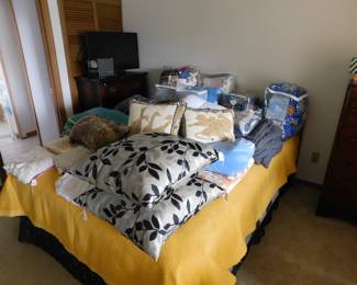 More linens and pillows.