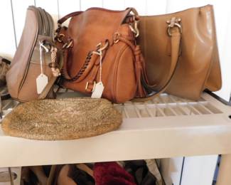 Dooney & Berk and Liz Claiborne leather purses.