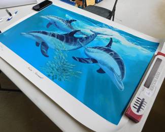 Large signed & numbered Guy Harvey print.