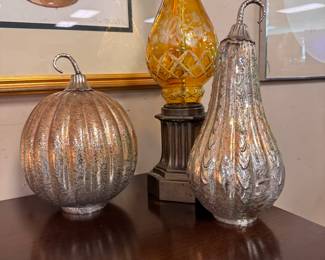 Mercury Glass Gourds