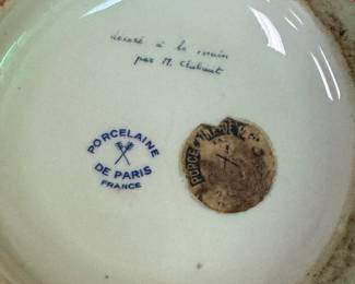 Signed Porcelaine de Paris