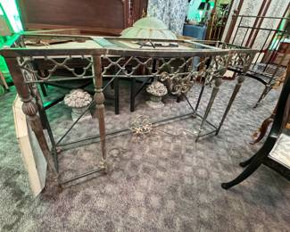 Fantastic Wrought Iron Console Table Base
