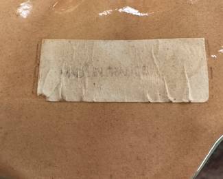 Detail Paper Label "Made in France"