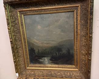 Landscape of Moon over River 