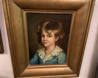 18th/19th c. Portrait of Young Girl