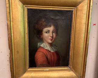 18th/19th c. Portrait of Young Girl