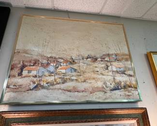 Large Mid Century Painting by Mujica