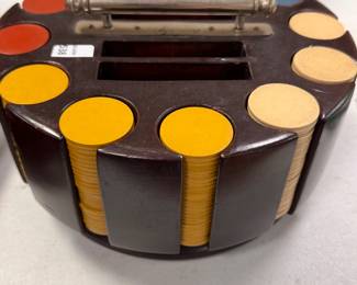 Detail of Complete Poker Set