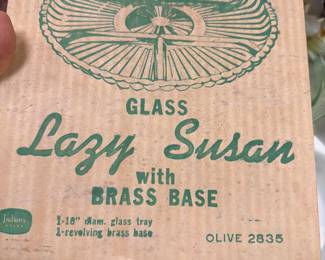 Vintage Lazy Susan in Original Box
