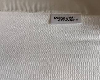 Mitchell Gold + Bob Williams Slipcovered Wing Back Chair - 2 Available. Each Measures 26" W x 36" D. Photo 3 of 3.