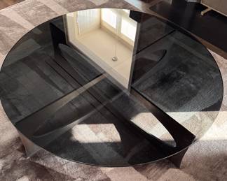 Propeller Coffee Table After German Artist Knut Hesterberg. Steel Base with Glass Top. Photo 4 of 4.
