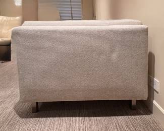 Room & Board Cade Daybed Upholstered in Tepic Ivory Boucle Fabric and Stainless Steel Legs. Measures 91" W x 40" D. Photo 3 of 6.
