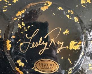Lesley Roy Signed Decorative Plate. Photo 2 of 2.