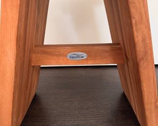 AquaTeak Shower Bench. Measures 18" W x 12" D x 19" H. Photo 4 of 4.