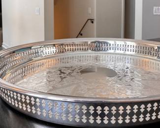 Silver Plate Platter. Photo 2 of 2.