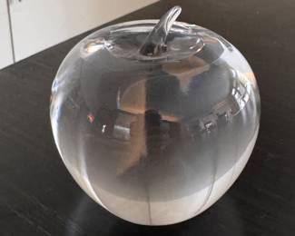 Tiffany & Co. Crystal Apple Paperweight. Photo 1 of 2.