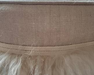 Bedside Manner Mongolian Curly Lamb Fur Poof - 2 Available. Each Measures 17" D x 20" H. Photo 4 of 4.