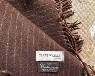 Clare Wilson Cashmere Throw. Photo 2 of 2.