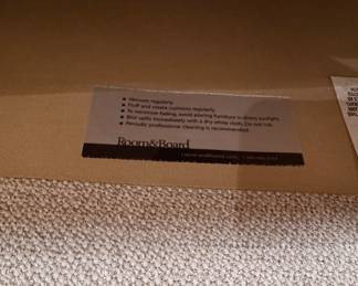 Room & Board Cade Daybed Upholstered in Tepic Ivory Boucle Fabric and Stainless Steel Legs. Measures 91" W x 40" D. Photo 6 of 6.