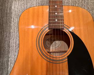 Dave Matthew's Dreaming Tree Wines Branded Fender FA-100 Guitar. Photo 2 of 2.