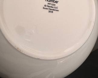 Nambe Salad Bowls & Teak Serving Utensils. Photo 2 of 3.