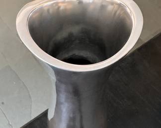 Nambe Stryker Vase Designed by Karim Rashid. Photo 2 of 3.