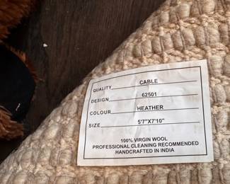 Crane & Canopy The Chunky Braided Hand-Woven Rug. Measures 5' 7" x 7' 10". Photo 4 of 4.