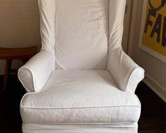 Mitchell Gold + Bob Williams Slipcovered Wing Back Chair - 2 Available. Each Measures 26" W x 36" D. Photo 1 of 3.