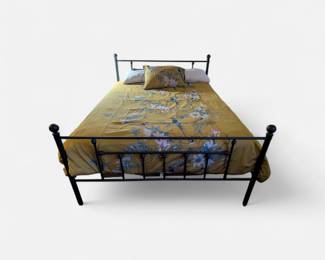 Queen Size Metal Platform Bed Frame with Headboard and Footboard. Mattress not included.