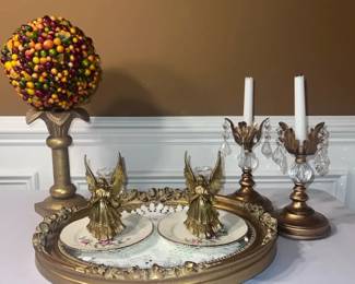 Golden Mirror Collection Of Golden Items