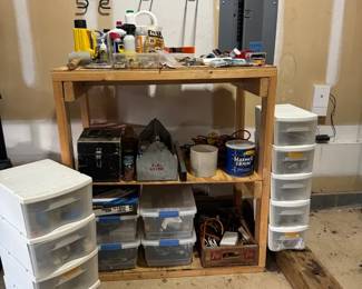 Huge Mystery Lot Of Garage Items Lot 2 With Bench