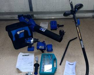 Kobalt Tools Lot Leaf Blower Edger Attachment Drill