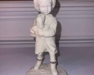 Lenox Rainy Day Friends Child with Dog Figure