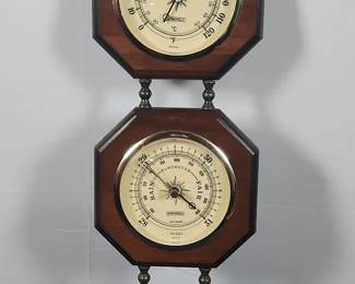 Vintage Springfield Weather Station, Thermometer, Barometer, and Hygrometer
