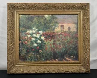 Garden At Giverny By John Leslie Breck