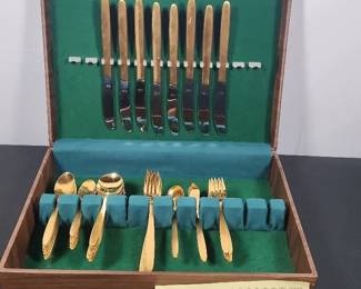 23 Karat Electro Goldplated Utensils by National Silver Company