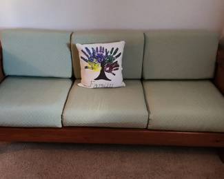 Wooden Bench in MCM Design