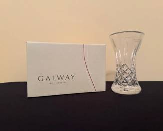 Galway Irish Crystal Longford 5 Waisted Vase