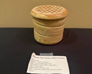 Hickory Flat Pottery Butter Keeper