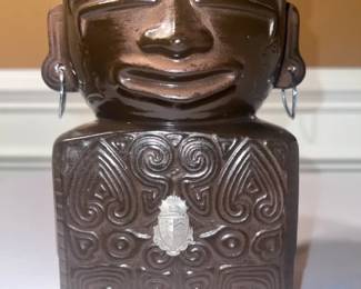 Vintage Rossini Tabletop Hibachi with Wood Heatresistent Base