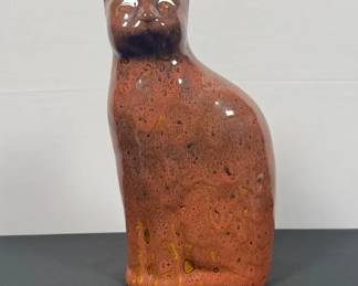 Redware Cat Figurine