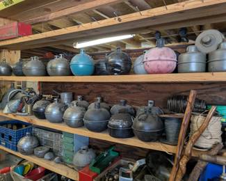 Vintage Pressed Steel Smudge Pot Highway Railroad Flare collection