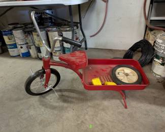 Vintage kid's delivery tricycle