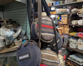 Water canteens with carry bags