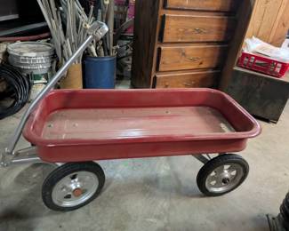 Vintage Red Pull Wagon