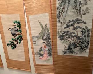 Oriental wall hangings