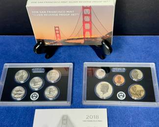 2018 San Francisco Mint Silver Reverse Proof Set, Limited edition