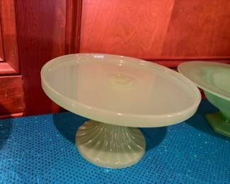 JADEITE CAKE STAND